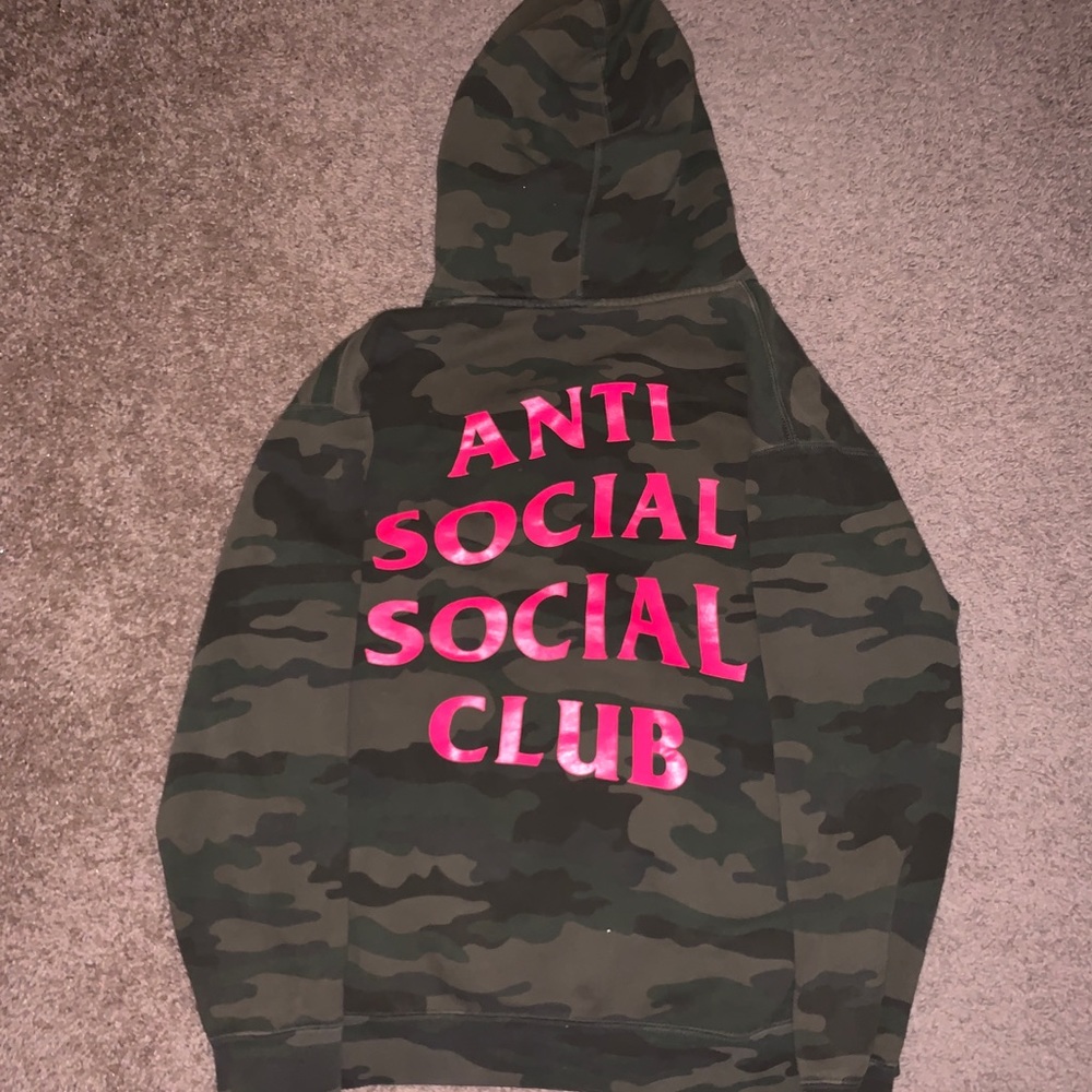 Anti Social Social Club Camo Hoodie - Medium